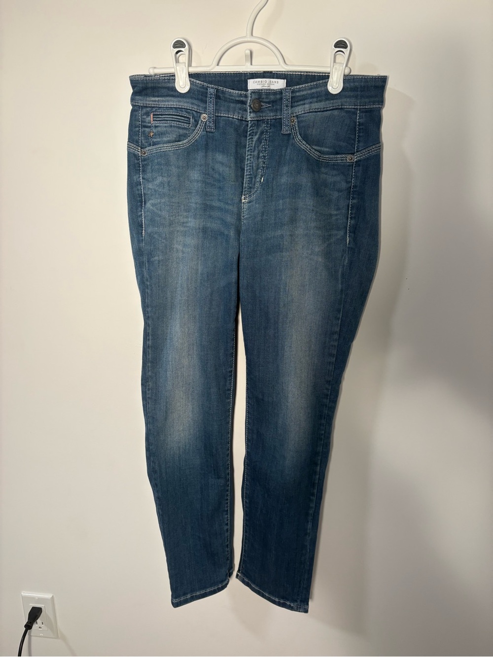Cambio Vintage Edition Straight Leg Jeans | Size 10 | Premium Stretch Denim